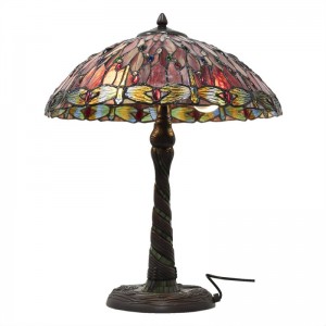 Lampa Tiffany Dragonflies Ø 45x56 cm, Clayre & Eef Lampa Tiffany Dragonflies Ø 45x56 cm, Clayre & Eef